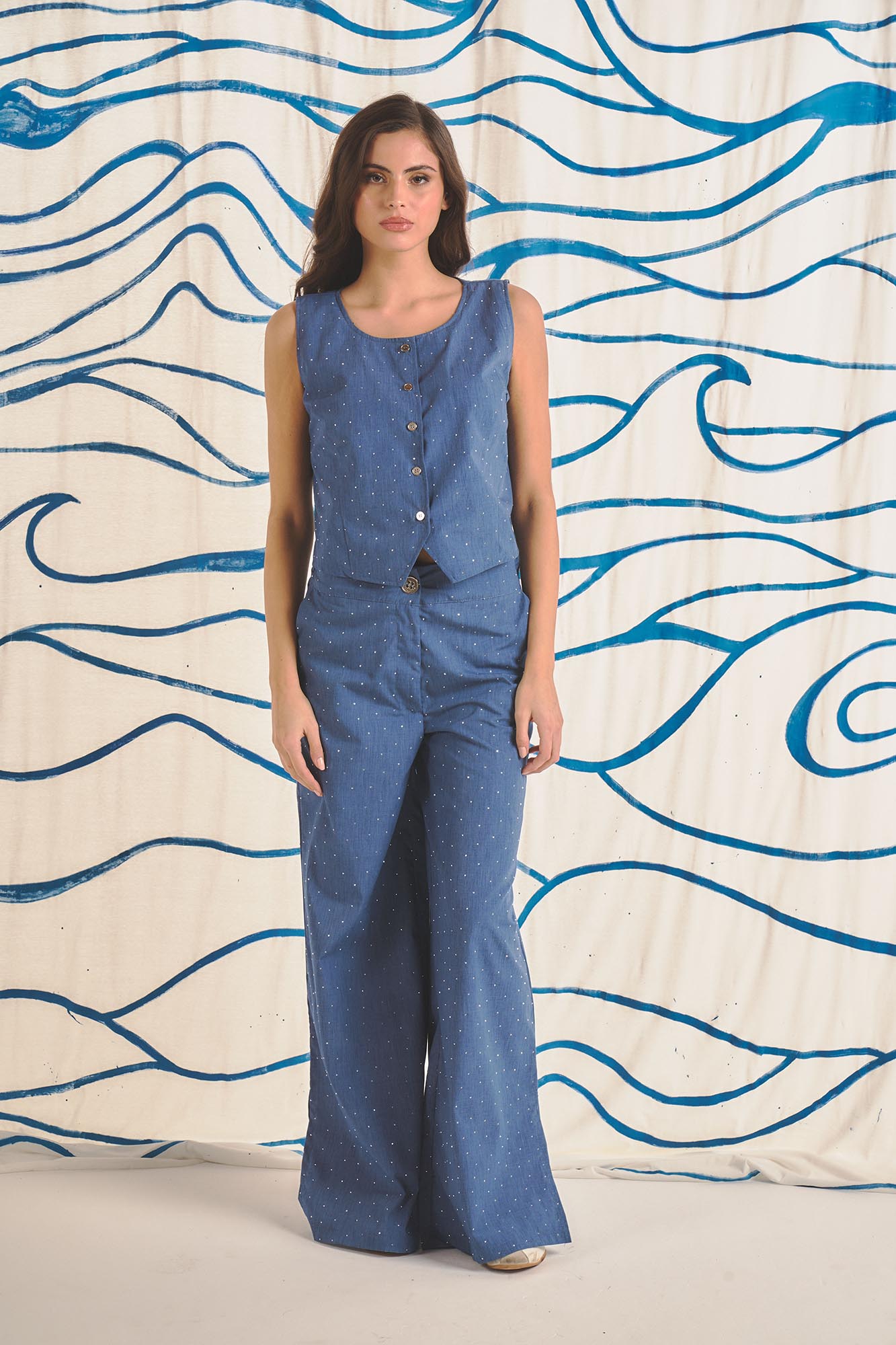 CHALECO SIRENA AZUL